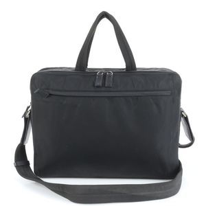 Prada Tessuto Nylon Triangle Logo Leather 2WAY Business Bag Crossbody Shoulder